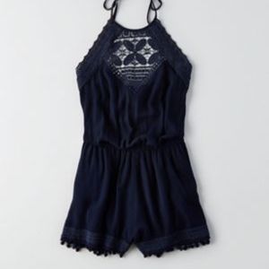 American Eagle Pom Pom Detailed Romper